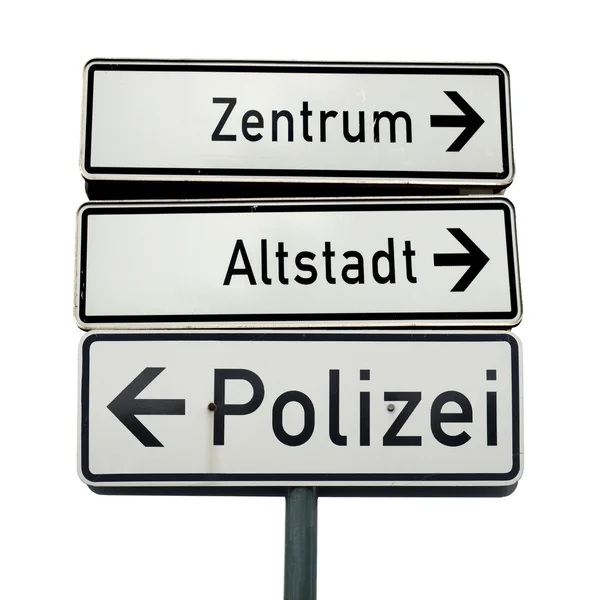 Duitse verkeersbord — Stockfoto