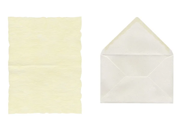 Письмо и конверт — стоковое фото