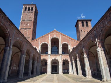 Sant Ambrogio church, Milan clipart