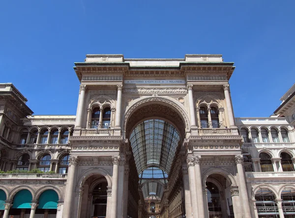 Galleria vittorio emanuele ii, Milaan — Stockfoto