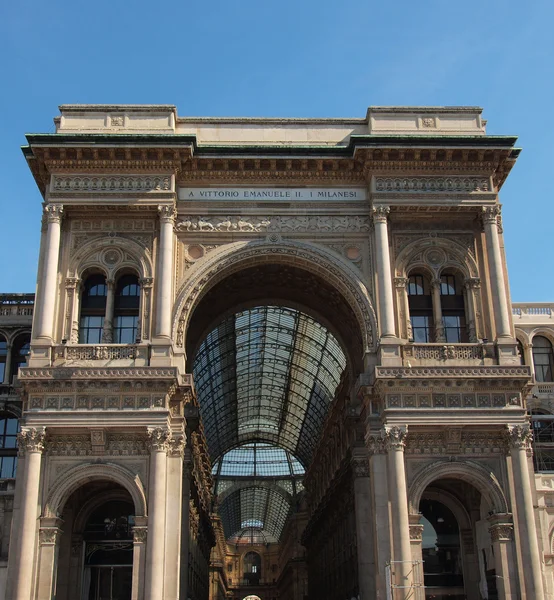 Galleria vittorio emanuele ii, Milánó — Stock Fotó