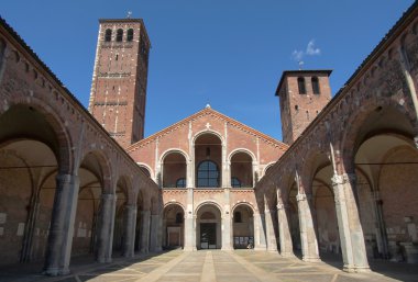 Sant Ambrogio church, Milan clipart