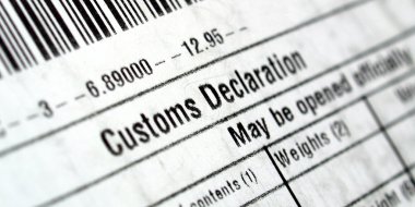 Customs declaration clipart