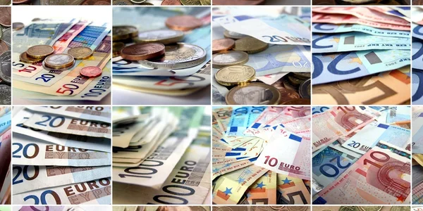 Geld-Collage — Stockfoto