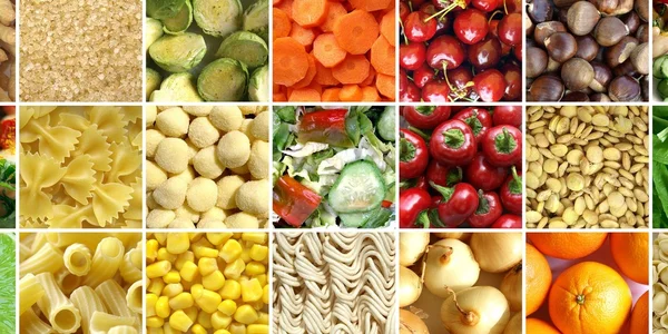 Lebensmittel-Collage — Stockfoto