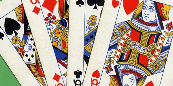 Poker of queens cards — Stock Photo, Image
