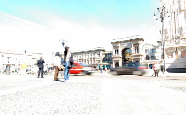 Piazza duomo, Milanos — Stockfoto