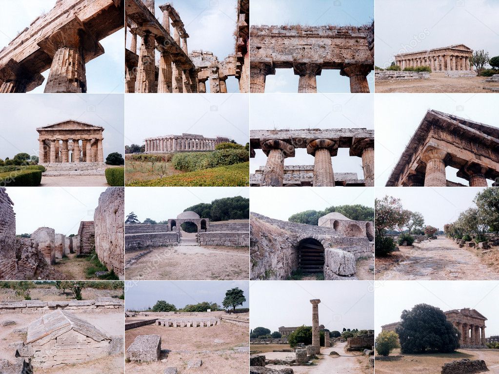 Paestum landmarks, Italy