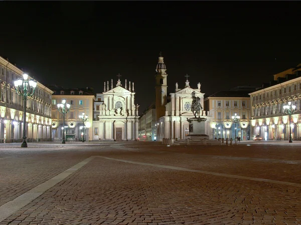Piazza san carlo, Turyn — Zdjęcie stockowe