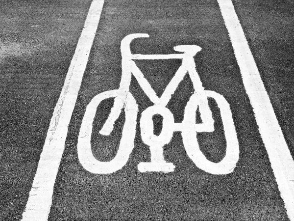Bike lane jele — Stock Fotó