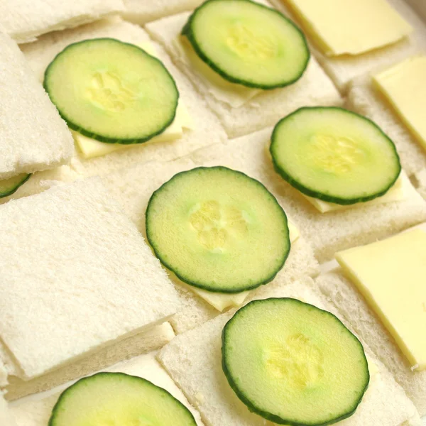 Cucumber sandwich — Stock Photo, Image