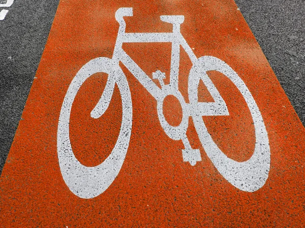 Señal de carril bicicleta —  Fotos de Stock