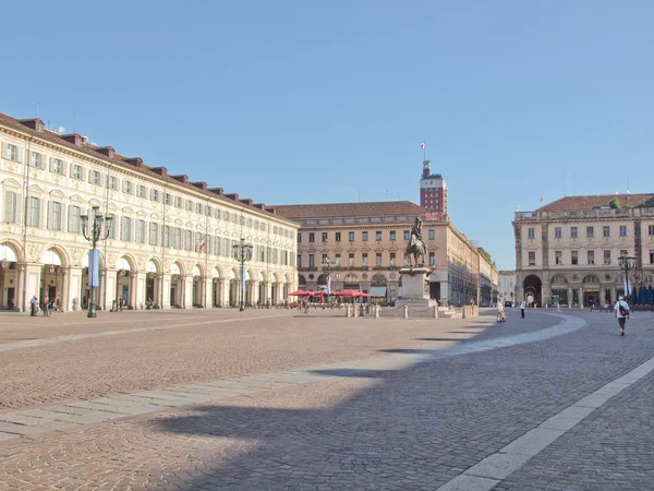 Piazza San Carlo, Turin — Stock Photo, Image