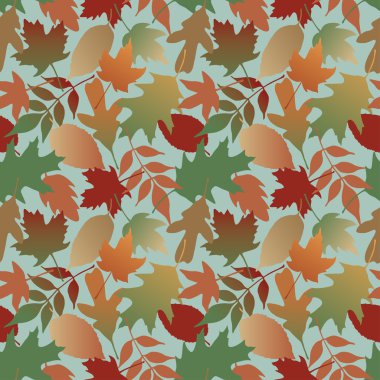 Autumn Leaves Pattern clipart