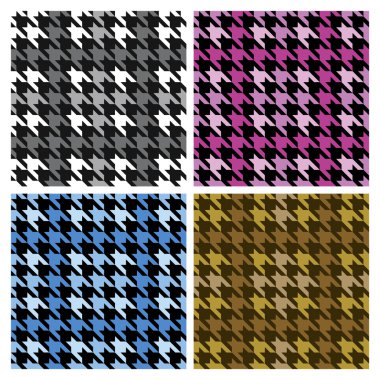 Houndstooth Plaid clipart