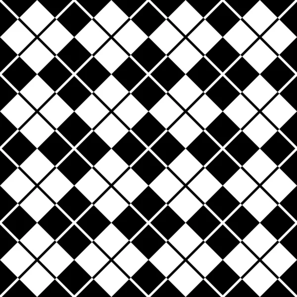 Argyle Pattern in Black and White — Stock Vector © Lisann #5604983