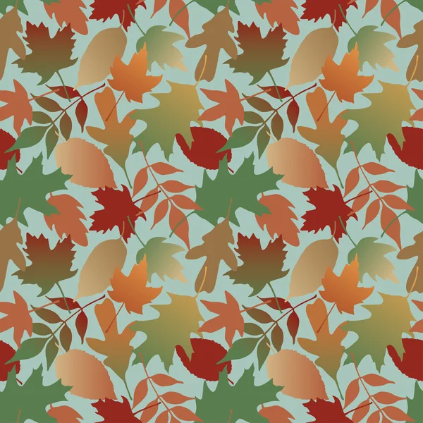 Vzorek podzimních listů — Stockový vektor