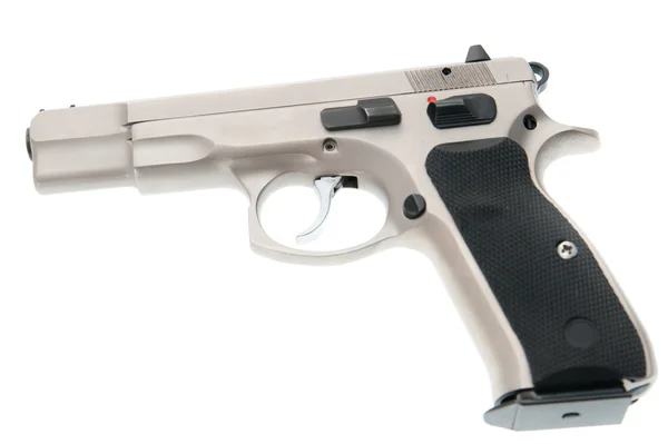 Fegyver - gun elszigetelt fehér background — Stock Fotó