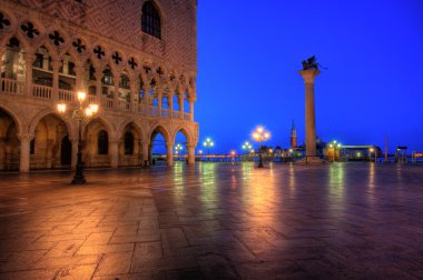 Duks palace on st. Marks square in Venice Italy clipart