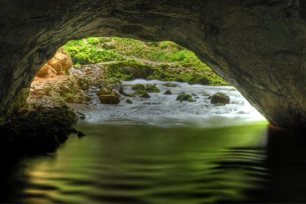 Curva del fiume sotterraneo — Foto Stock