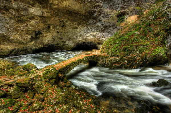 Curva del fiume sotterraneo — Foto Stock