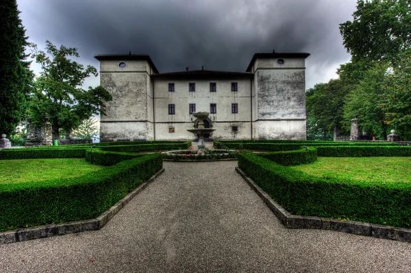 stock image Manor Kromberk just before the storm