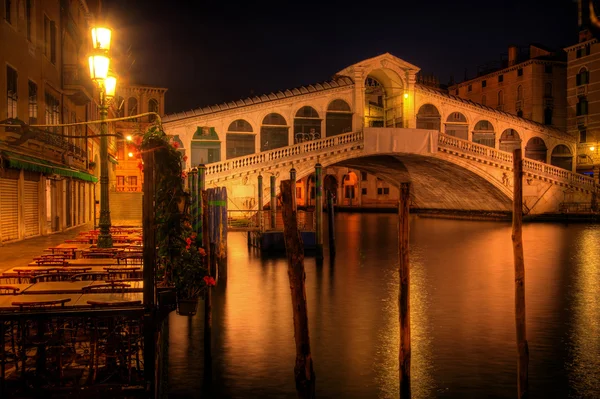 Rialtobrug in Venetië Italië — Stockfoto