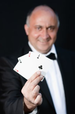 Magician show cards clipart