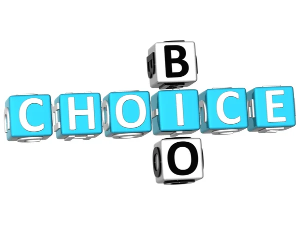 Crossword 3D Bio Choice — Foto Stock