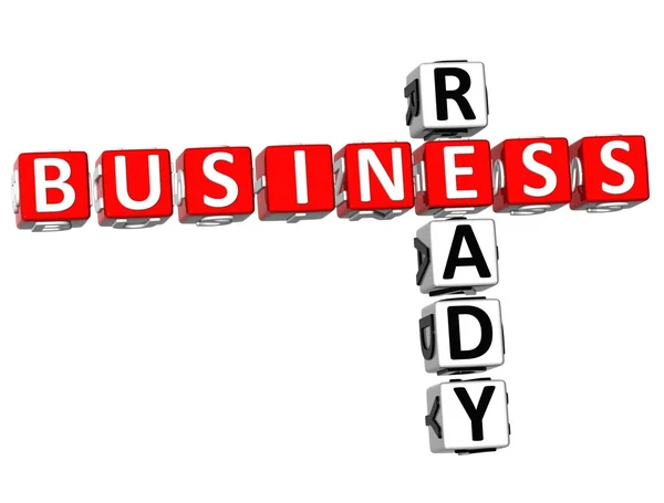 3D Business Ready Crossword — Fotografie, imagine de stoc