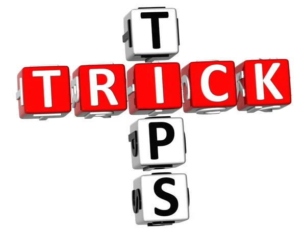 Trick Tips Crossword — Stock Photo, Image