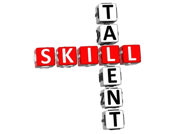 Umiejętności talent krzyżówka — Zdjęcie stockowe
