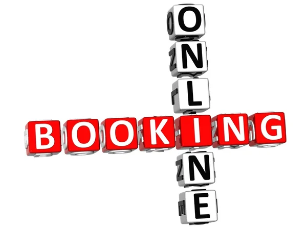Online Booking Crossword — Stock Photo, Image