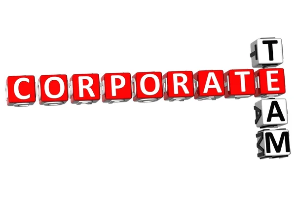 Corporate Team Crossword — Stock Photo, Image