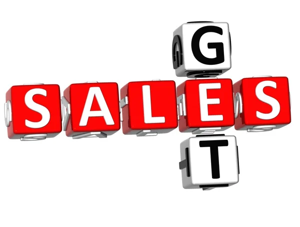 Get Sales Crossword — Stock Photo, Image