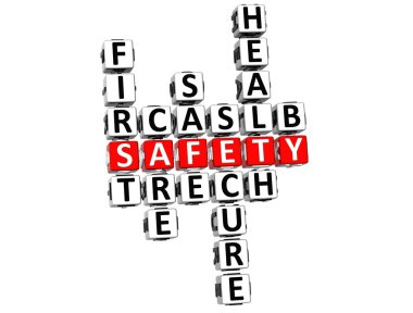 Safety First Crossword clipart