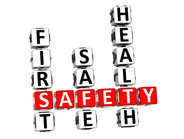 Safety Crossword — Stock Photo, Image