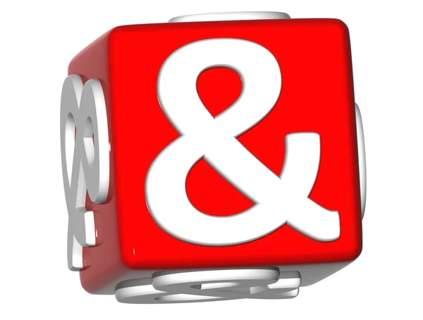 3D Ampersand mark — Stock Photo, Image