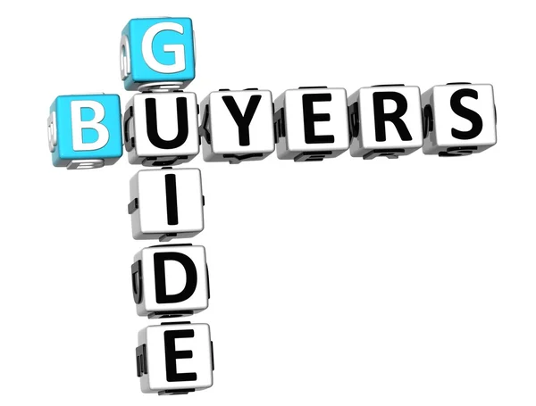 3D Buyers Guide Crossword — Stock Photo, Image