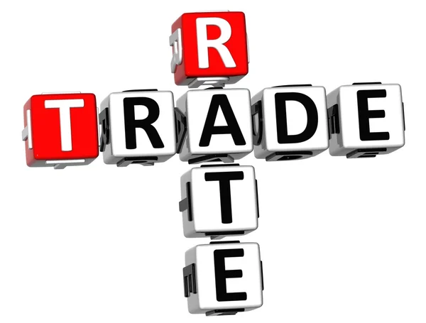 3D Trade Rate Mots croisés — Photo