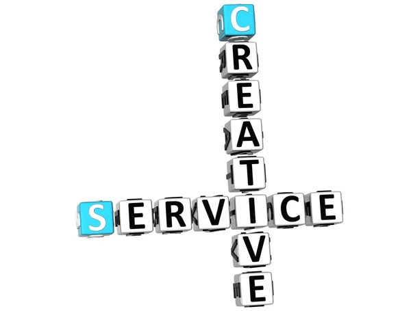 3D Creative Service Crossword — Stock Photo, Image