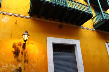 İspanyol sömürge ev. Cartagena de Indias, Kolombiya.