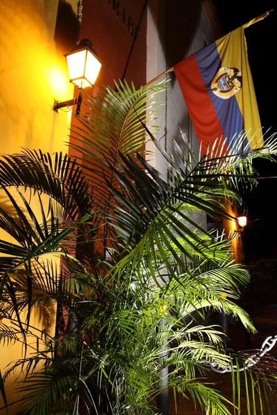 Night view of Cartagena de Indias, Colombia. — Zdjęcie stockowe