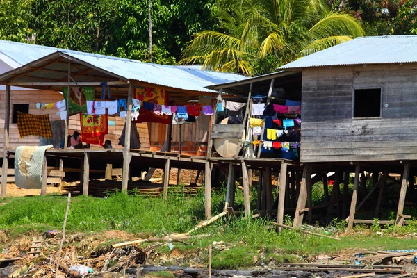 stock image Indian community in Peruvian Amazon