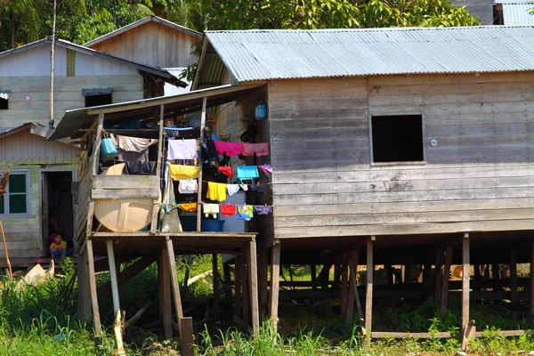 stock image Indian community in Peruvian Amazon