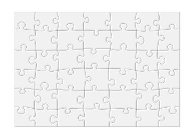 Blank Jigsaw Puzzle - XL clipart