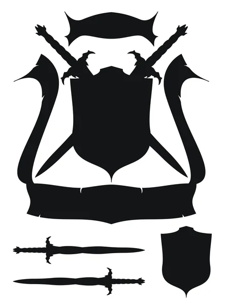 Sword logo — Stock Photo, Image