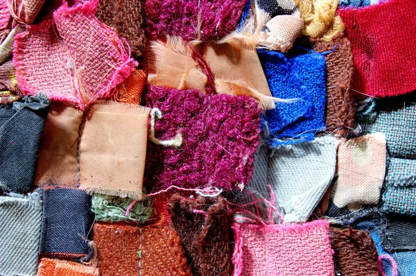 Dywan tkaniny patchworkowe — Zdjęcie stockowe