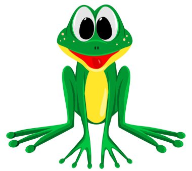 Happy frog clipart