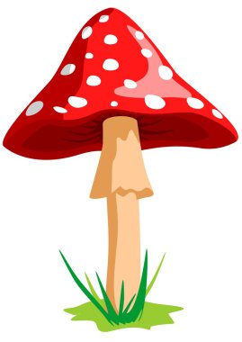 Mushroom red clipart